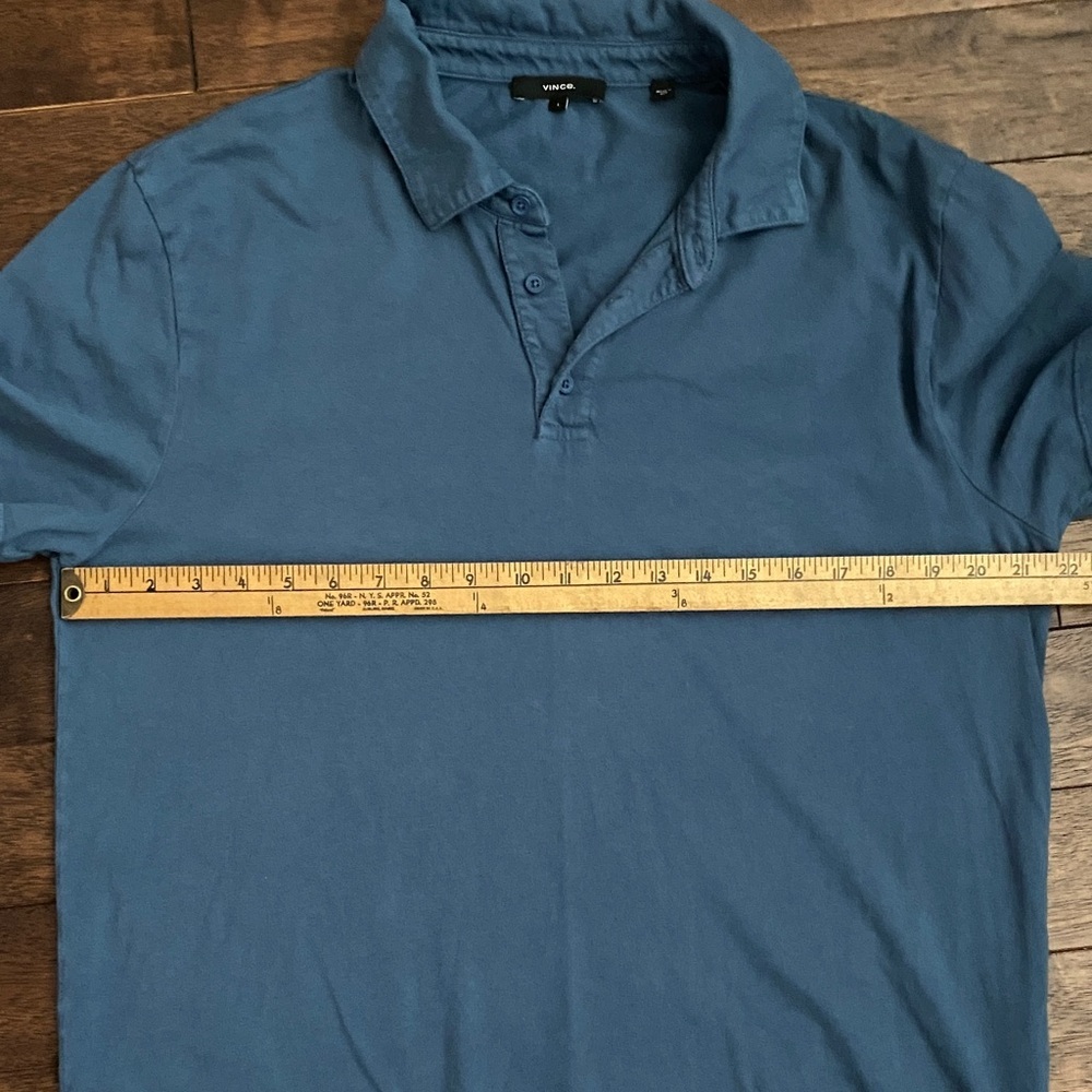 Vince Men’s Cobalt Blue Short Sleeve Polo - Picture 7 of 11